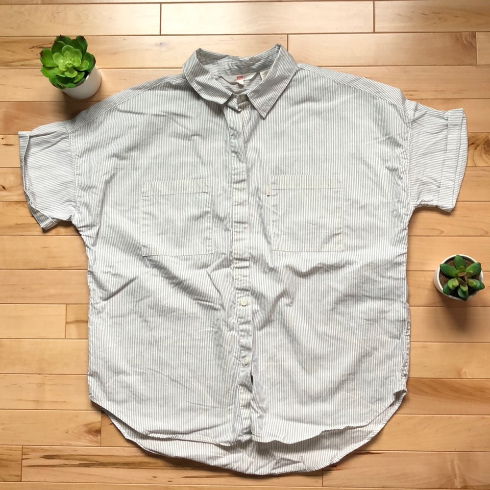 Levi’s striped button down shirt